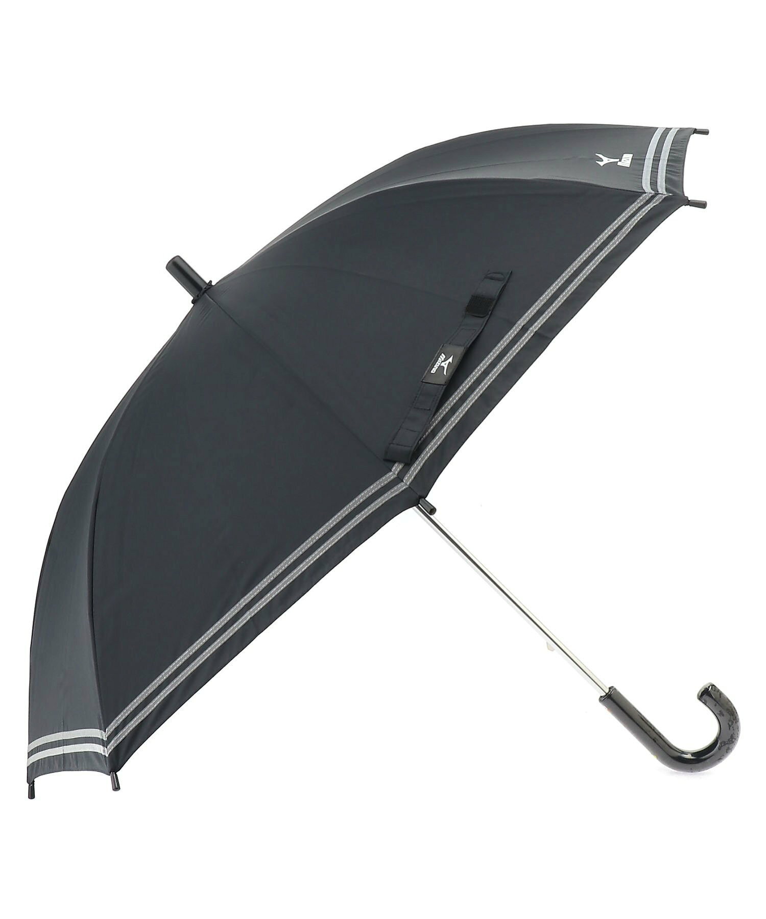 MIZUNO/(K)通学用 晴雨兼用 子供傘 無地 反射テープ 一級遮光
